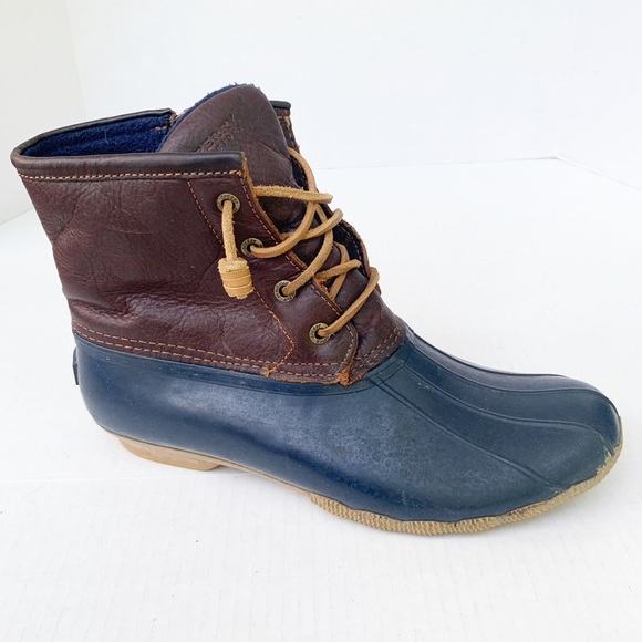 sperry lace up duck boots